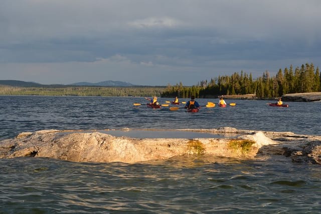 Small-Group Sunset Kayaking Tour on Lake Yellowstone  - Photo 1 of 11